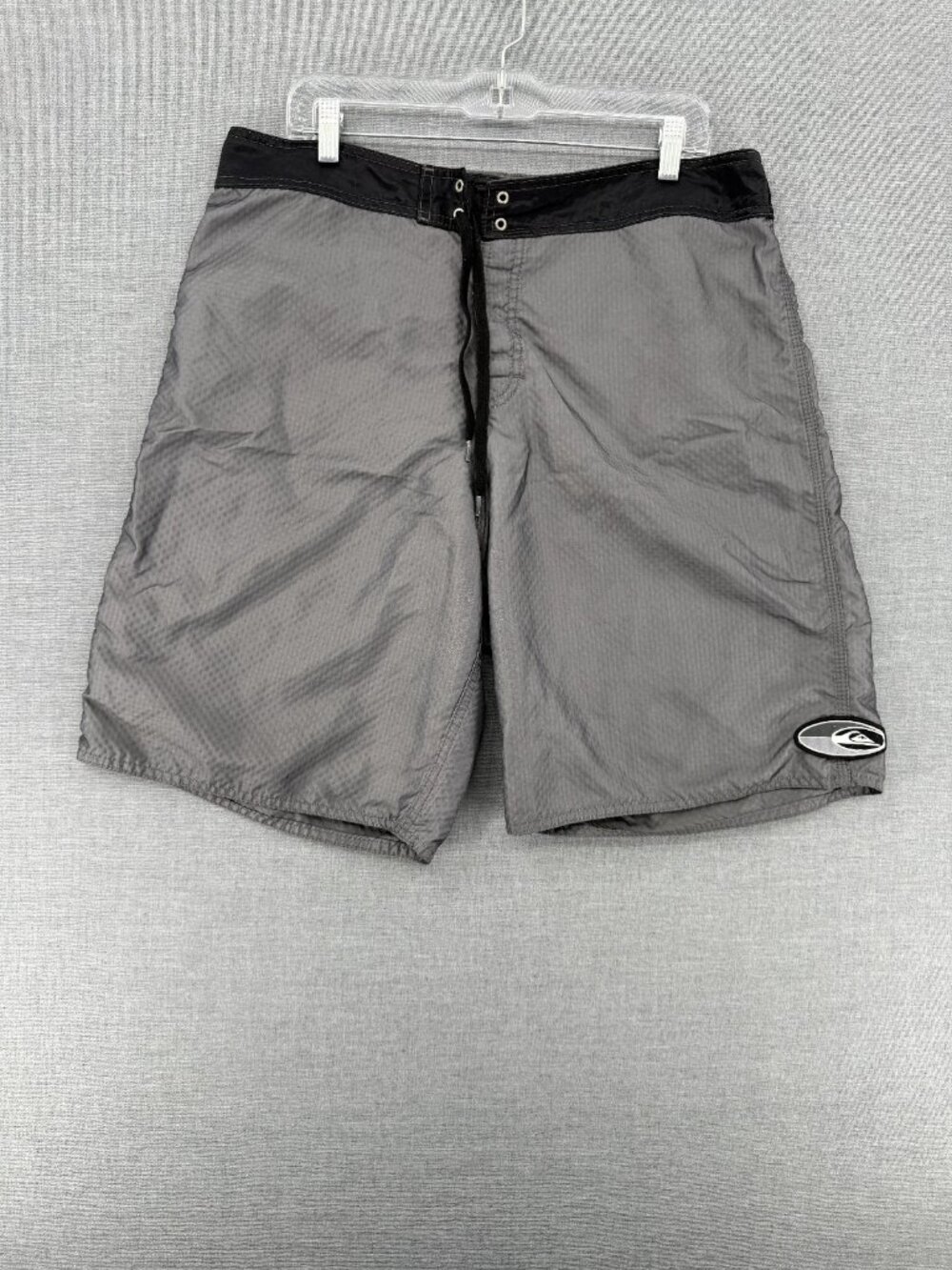 Vtg Quiksilver Board Shorts Mens 36 9" Pocket Swim Trunks Drawstring Y2K